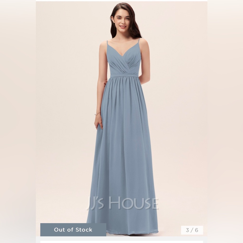 JJ’s House Dusty Blue Bridesmaid Dress - size 6